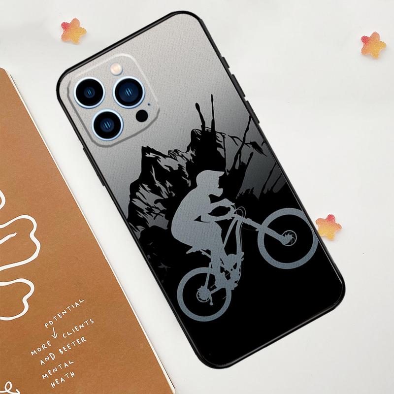 Cycling Bike Phone Case For iPhone 17 Pro Max 14 11 15 16 Pro Max 13 12 mini 16 Plus 16e 17 Air Funda