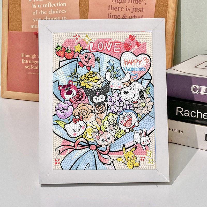 Набор для 5D-алмазной вышивки Sanrio в рамке – Образовательная игрушка для детей