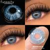 FUNSACHY 2pcs Contact Lenses for Eyes High Quality Circle Lenses Natural Beauty Pupils Grey Makeup Contact Lens Cosmetics Yearly