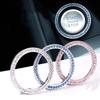 Car Ignition Diamond Sticker 3D Switch for Auto Motorcycle Styling Rhinestone Bling Decoration Circle Cover Decal