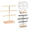 Metal Earrings Display Stand 52 Holes Necklace Bracelet Anklet Stud Holder  Desktop