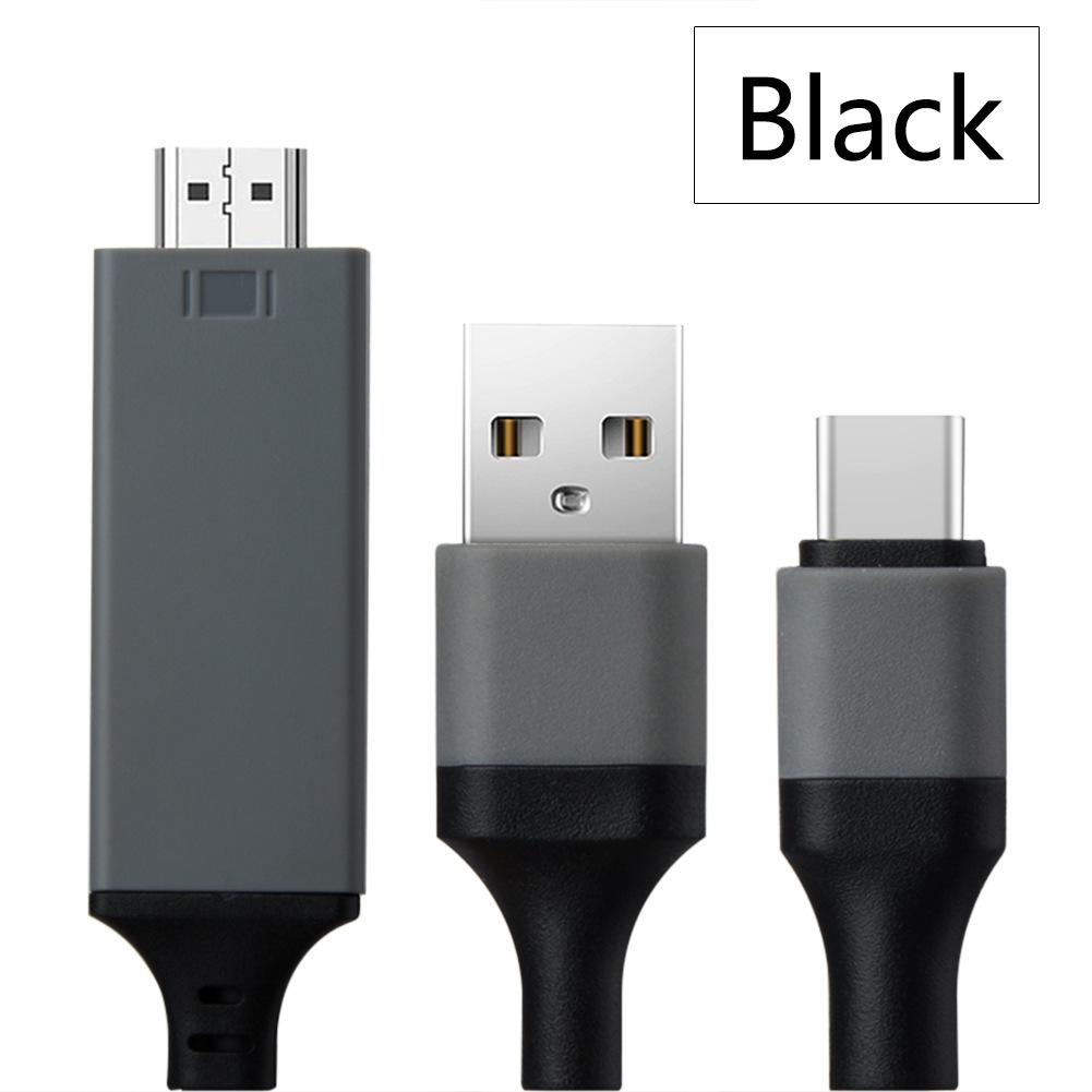 Usb 3.1 Type C в HDMI-кабель-адаптер-переходник 2M Hd 1080P 4K HdTV-сплиттер-кабель для Samsung Galaxy S10/9/8, телефон, проектор, телевизор