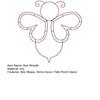 Bee Wreath 14 Inch Bee Shape Garland Wire Wreath Frame for Home