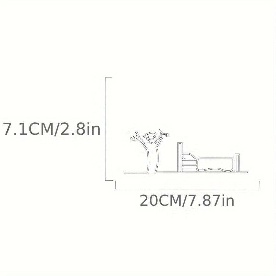 2D Плоский, Высококачественный 2D Плоский Металлический Саморез с отверстиями, Черная Рама Современный Домашний Декор для Ванной - Легко Устанавливаемое Настенное Искусство
