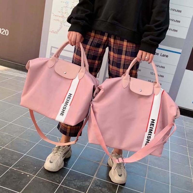 New short-distance travel bag, women's portable messenger large-capacity duffel bag, wet and dry separation sports fitness bag