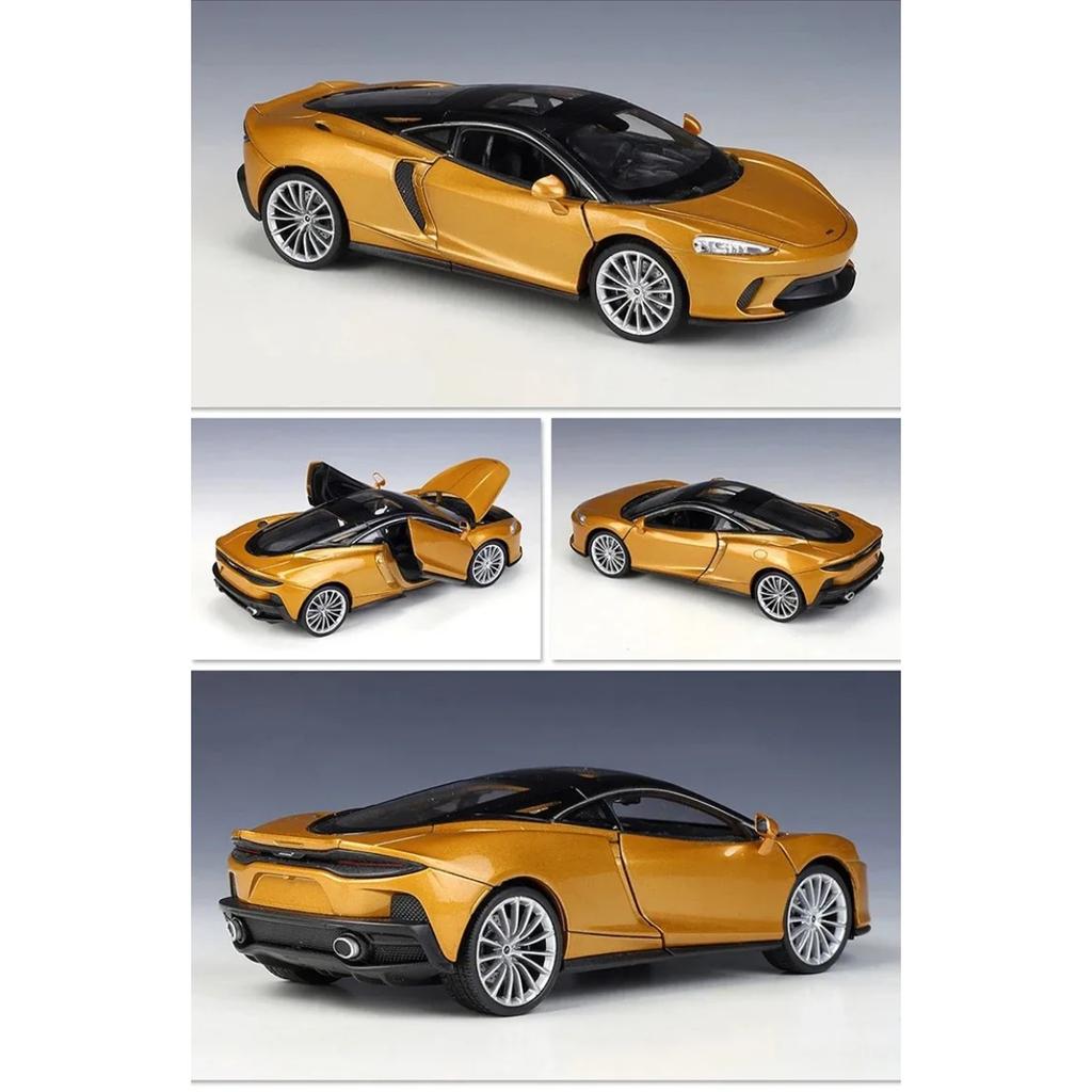 WELLY 1/24 McLaren GT Alloy Sports Car Model Diecasts Metal Scale Car Model Simulation Collection Children's Toy Vehicles Gift