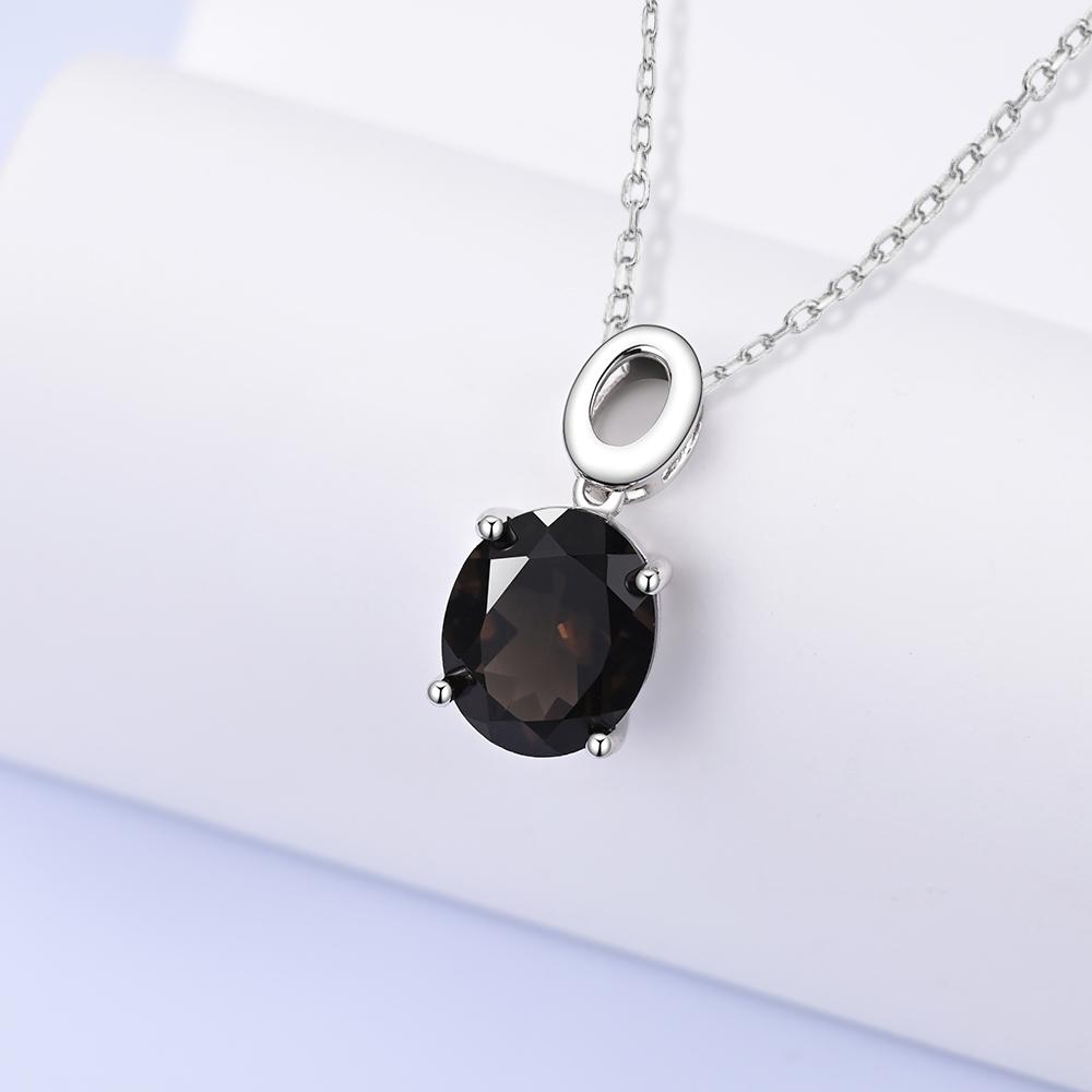 Уникальное модное серебряное кольцо, серьги, ожерелье, комплект для женщин, натуральный огромный дымчатый ноябрьский камень, идеальные украшения для влюбленных