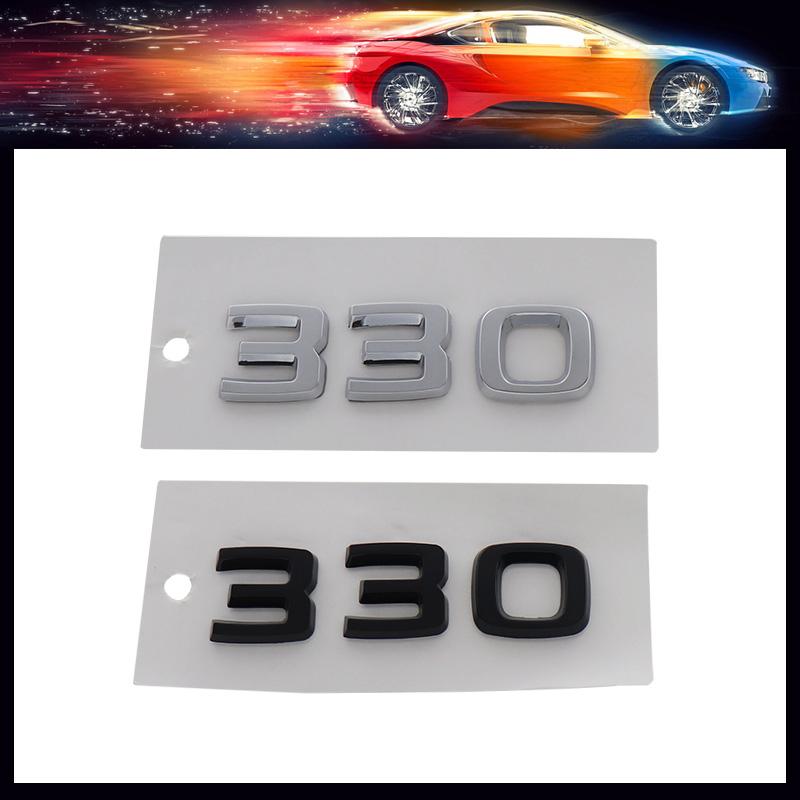 3D Premium 330 Letters for Car Fender Trunk Rear Bonnet Decal Emblem Badge Sticker