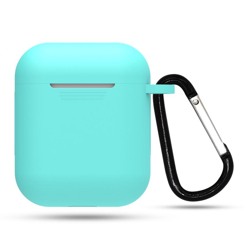 Чехол для Apple Airpods 1/2, силиконовый защитный чехол для беспроводной Bluetooth-гарнитуры с крючком