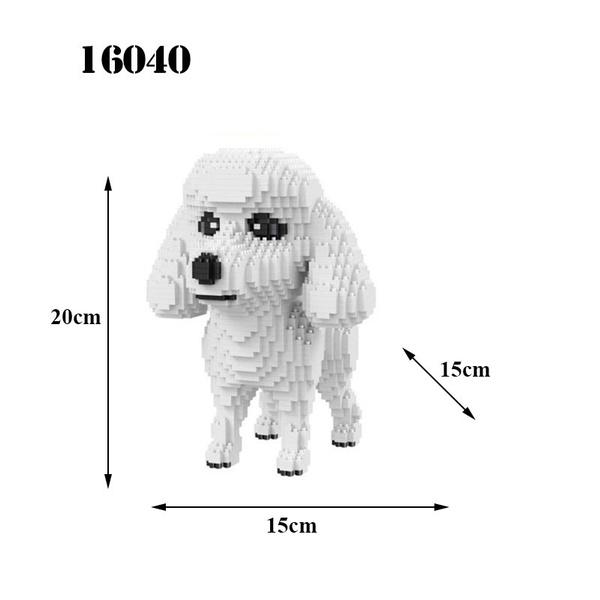 Новые маленькие блоки, милая модель собаки хаски, пластиковые строительные кирпичи, развивающие детские игрушки, фигурки кошек из мультфильма, подарки