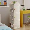 Rotatable Shelf Multi-Layer Plastic Storage Rack Kids Storage Toys Books Various Items Multifunctional Storage Cabinet Rotatable Book Storage Shelf
