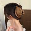 Satin Cloth Shark Clamp Simple Shell Hair Accessories Fashion Ponytail Hair Clip  Back of Head