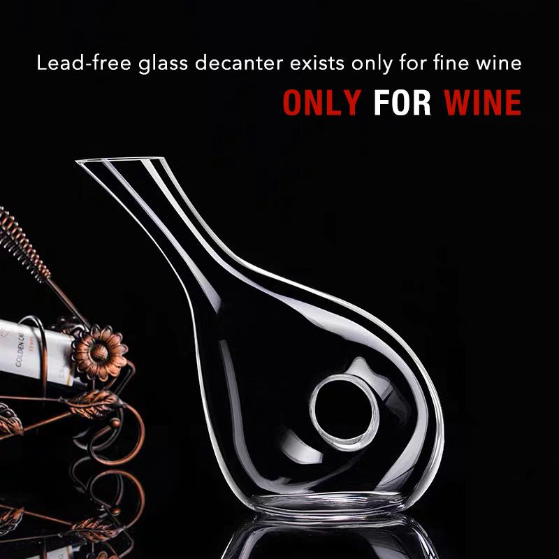 Винный графин, хрустальный аэратор для вина, выдуваемый вручную без свинца, хрустальное стекло с фаской в форме улитки, подарочные аксессуары для вина