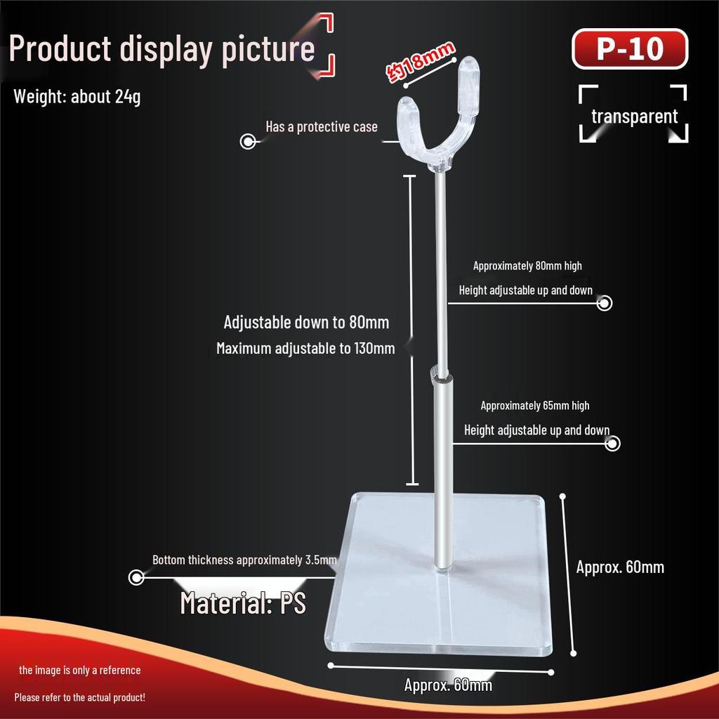 Adjustable BJD Doll Stand for 8 to 12-Point Dolls with Custom Makeup and Height Control