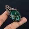 Изумрудная подвеска, Подвеска из медной проволоки 999 пробы, Ювелирные изделия с драгоценными камнями, Подвеска ручной работы, Потрясающие украшения, Подарок для нее