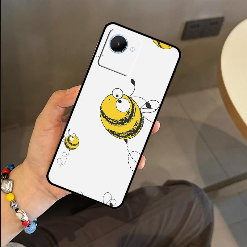 Bee Honey Case For Realme C53 C55 C51 C25 C63 C61 C65 C67 C71 C75 GT6 GT7 Pro 11 12 13 14 15 Pro Plus