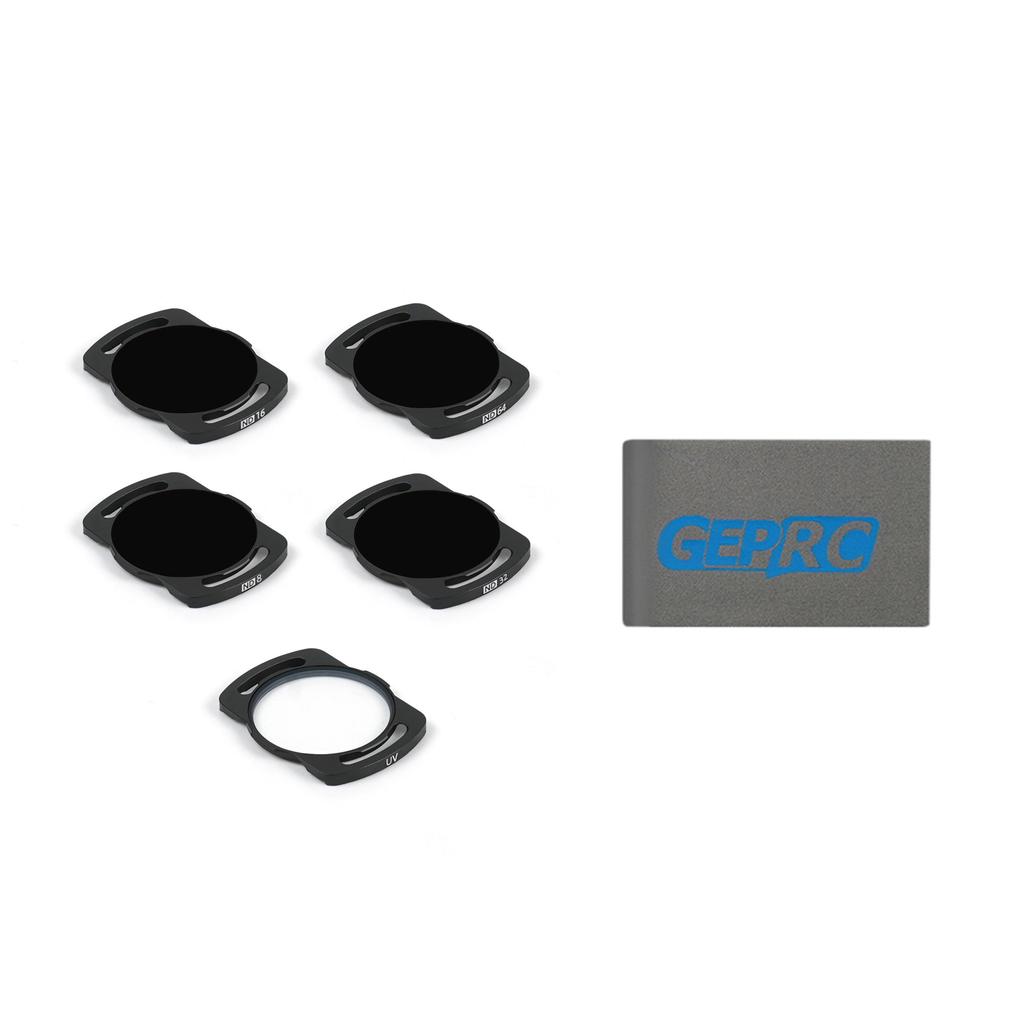 GEPRC O3 Air Unit ND Filters lens ND8 ND16 ND32 CPL Lens Filter Set Aluminium Alloy Frame for O3 Air Black Action Camera CPL Len