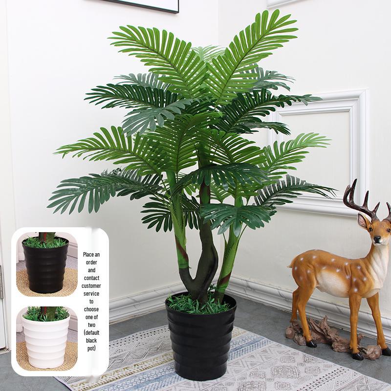 Большая искусственная пальма «Рыбий хвост» напольная | Комнатная искусственная зелень для декора гостиной