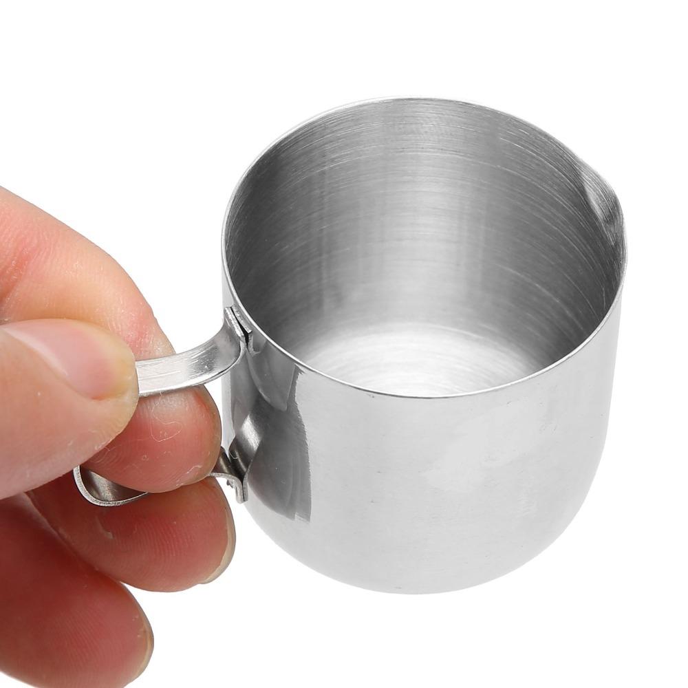 Rustless Steel Milk Frothing Cup 30ml Latte Art Cup Polished Milk Steaming Jug Milk Foam Stirring