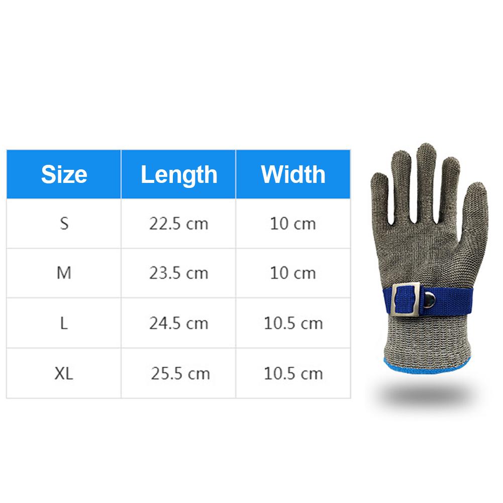 1 шт. износостойкие нержавеющие металлические садовые инструменты сетчатые рукавицы мясника защитные перчатки с защитой от порезов перчатки с защитой от проколов