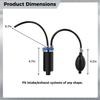Homaisson Universal Easy Intake Adapter, Expandable Automotive Leak Tester Accessory, Inflatable Block Off Bladder for 12V Vehicle Fuel Leakage