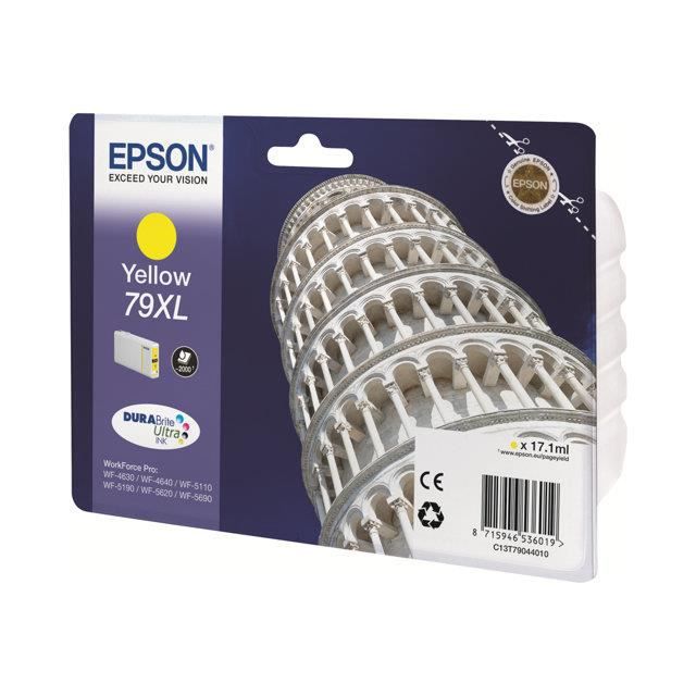 EPSON 79 XL Yellow Ink Cartridge - Leaning Tower of Pisa - DURABrite Ultra Ink - 17.1 Ml - Inkjet