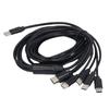 Plug and Play USB C Splitter Cable 2m/6.6ft USB C Multi Charging Cable  For Cell Phones
