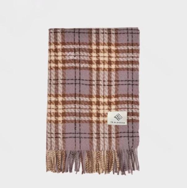 Женский европейский и американский стиль, длинная бахрома, мохеровый шарф - Теплый осенне-зимний шарф и грелка для шеи