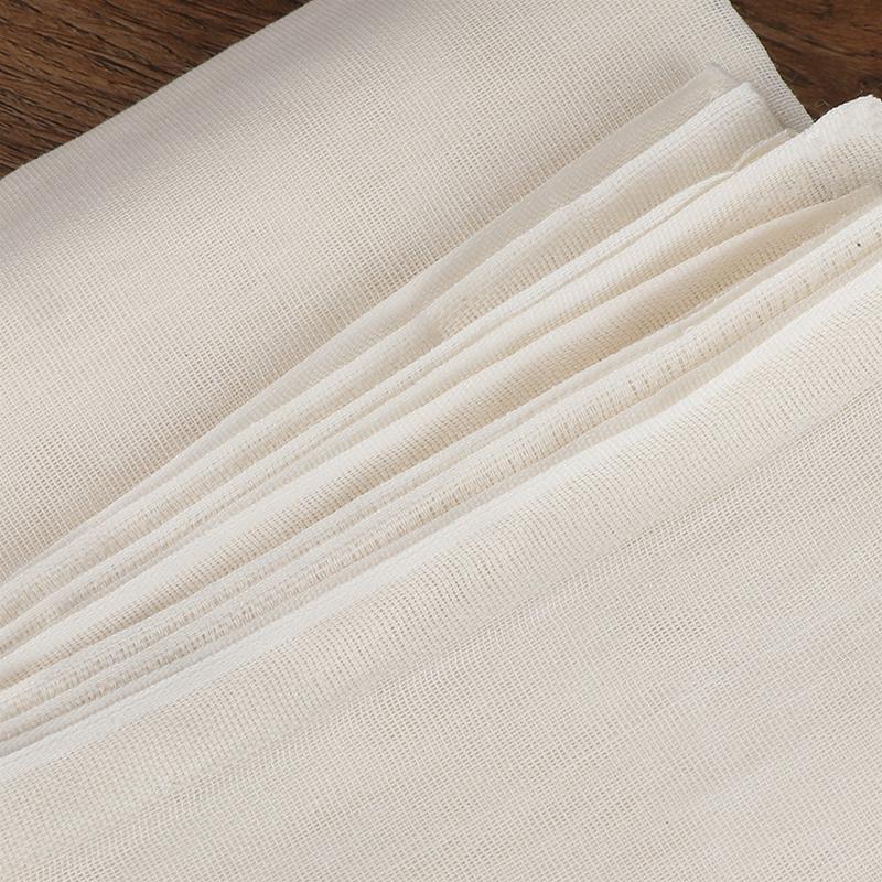 Марля Фильтр Хлопчатобумажная ткань Марля Дышащая ткань для фасоли и хлеба