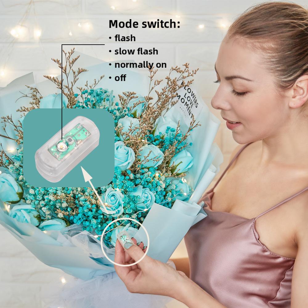 Гирлянды: Светодиодная гирлянда на батарейках с мигающими цветами для рождественского украшения