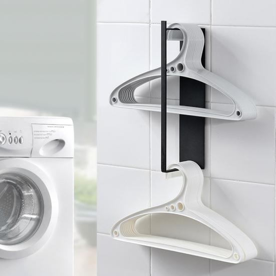 Домашняя металлическая вешалка для одежды без перфорации, стеллаж для хранения полотенец, органайзер для экономии места