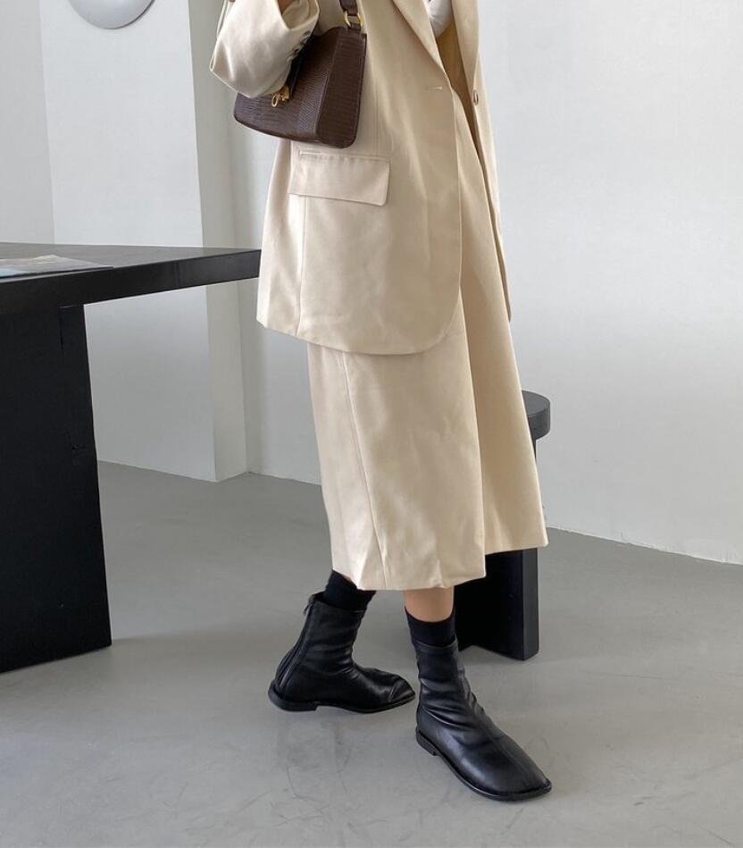 Fashion Woman Elastic Boots Fashion Ladies Flats Ankle Luxury Designer Female Boots Nre Autumn Winter Women's Chelsea Boots 2024