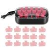 15pcs Electrci Hair Perm Rods Hair Curler Roller 30mm with Hair Clips Clamp