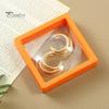 3Pcs Clear Jewelry Box Set PE Film Unbreakable Multifunctional Storage Boxes for Necklace Bracelet Ring Display