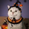 Halloween Cute Pet Costume Pumpkin Magic Hat Halloween Costume Halloween Cosplay Cat Dog Halloween Party for Pet Supplies