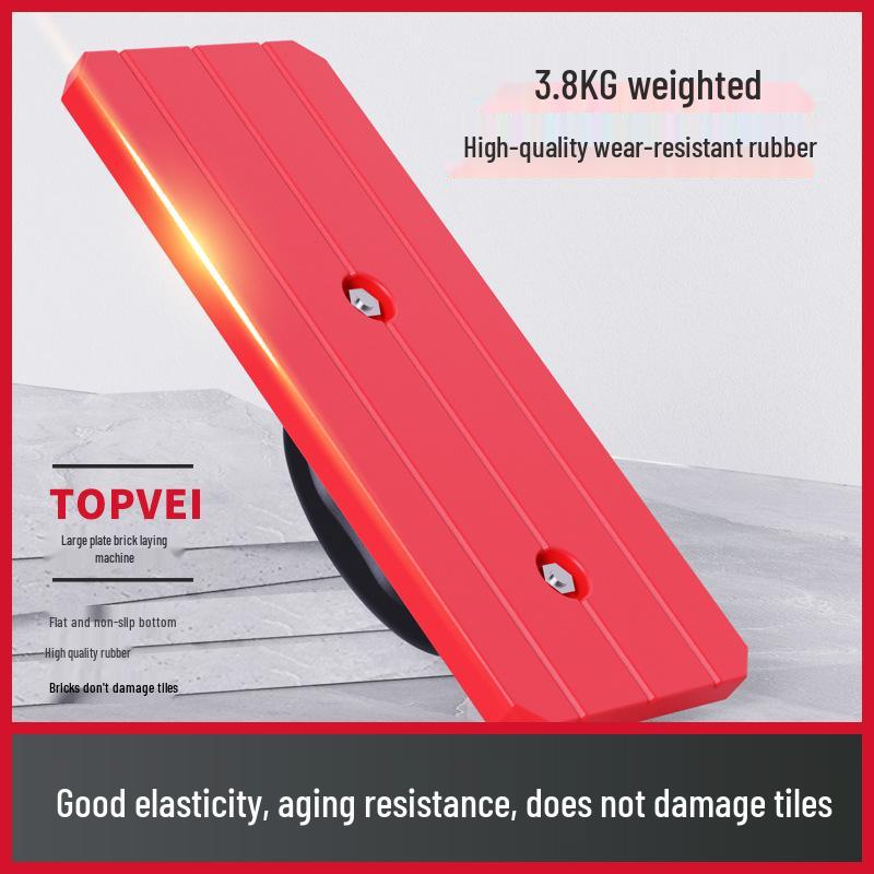 3.8 KG Large Slab Tile Patting Tool - Special Rubber Brick Tiling Device for Floor Tiles
