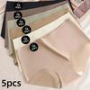 4PCS Seamless Mulberry Silk Underwear Ultral Thin Women's Panties Sexy High Elastic Invisible Briefs Soft Underpants Lingerie
