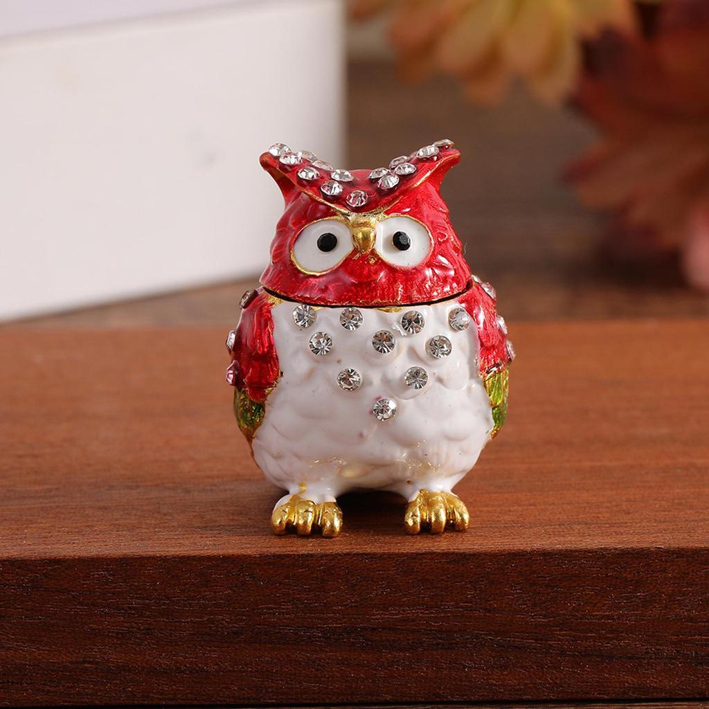 Шкатулка для украшений Сова Подставка для мелочей Коллекционная фигурка Органайзер для браслетов Подвесок