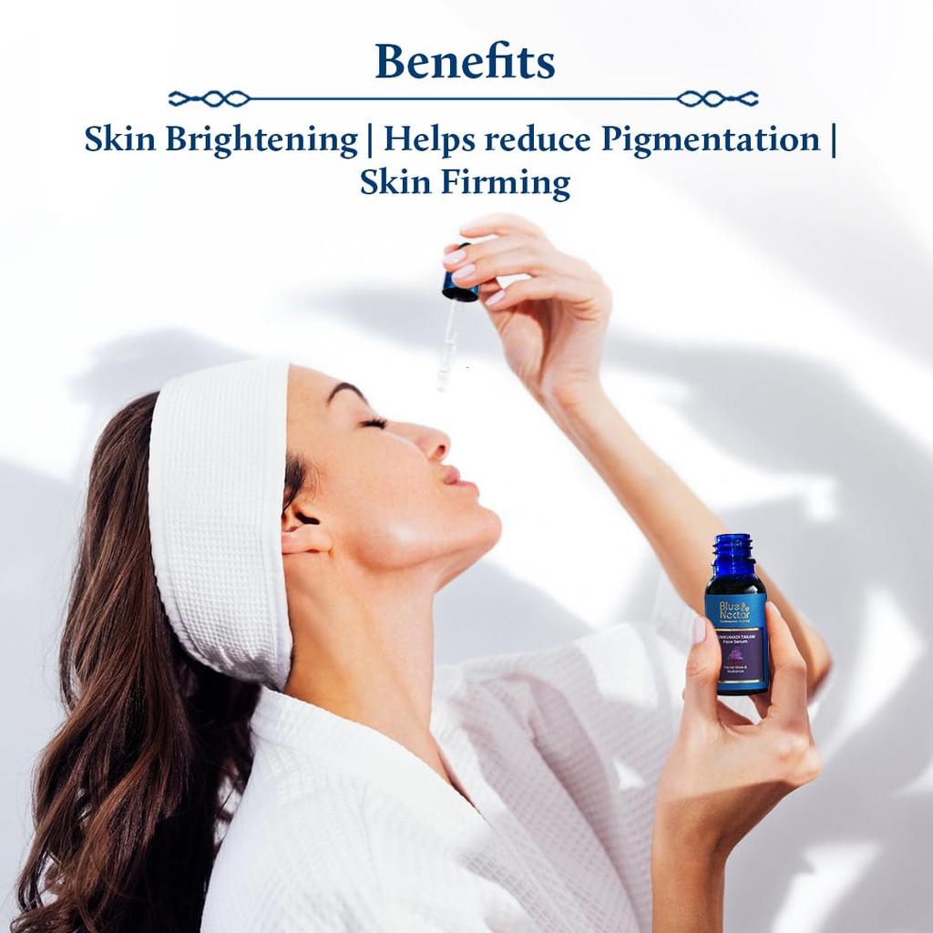 Kumkumadi Tailam for Face - Ayurvedic Face Serum with Natural Face Oil for Glowing Skin - Pure Saffron Face Moisturizer - 30ml