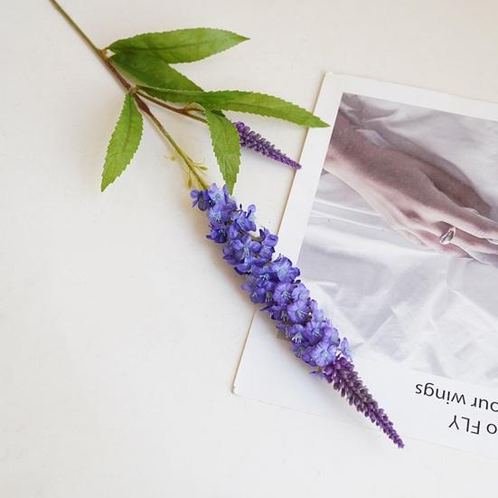 Искусственная лаванда с одним стеблем, легкий уход, не выцветающая цветочная композиция из искусственного шелка, цветок для домашнего свадебного украшения