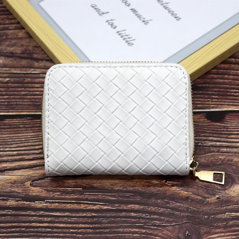 New Simple and Fashionable Woven Pattern Card Bag, Multi-functional Organ, Large Capacity, Multi-card Position Card Jacket Storage