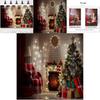 Christmas Fireplace Backdrop Flag With Vibrant Polyester Material For Festive Gathering