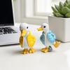 Duck Figurine Ornaments, Resin Cute Duck Sculpture with Down Jacket Desktop Decor for Home Office Car, Duck Miniature Scene Decoration