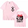 Berserk T-shirt Daring Funny 100% Cotton T-shirt Men Cool Manga Japanese Anime Women Harajuku Hip Hop Oversized T-shirt