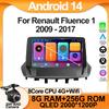 7862 Android 14 для Renault Fluence 1 2009 - 2017 Автомобильный мультимедийный проигрыватель GPS Bluetooth Навигация Видео Радио Carplay BT DVD QLED