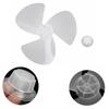 Fan Replacement Parts 16 Inch Plastic Fan Blade 3 Leaves With/without Fan Nut for Stand Table Fanner