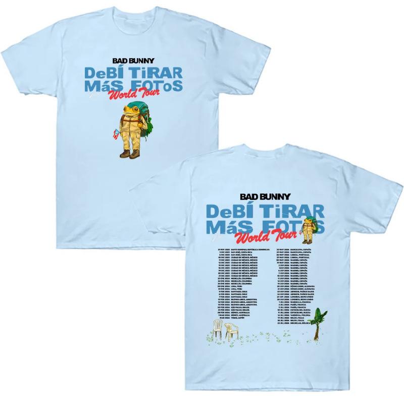 Fashion Women's T-Shirt Bad Bunny Deb í Tirar Más Fotos World Tour 2026