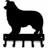 1pc Wall Hook Border Collie Dog Iron Metal Key Hooks & Keychain Holder-Small 6 Inch Wide Hanger In The Hallway Decoration