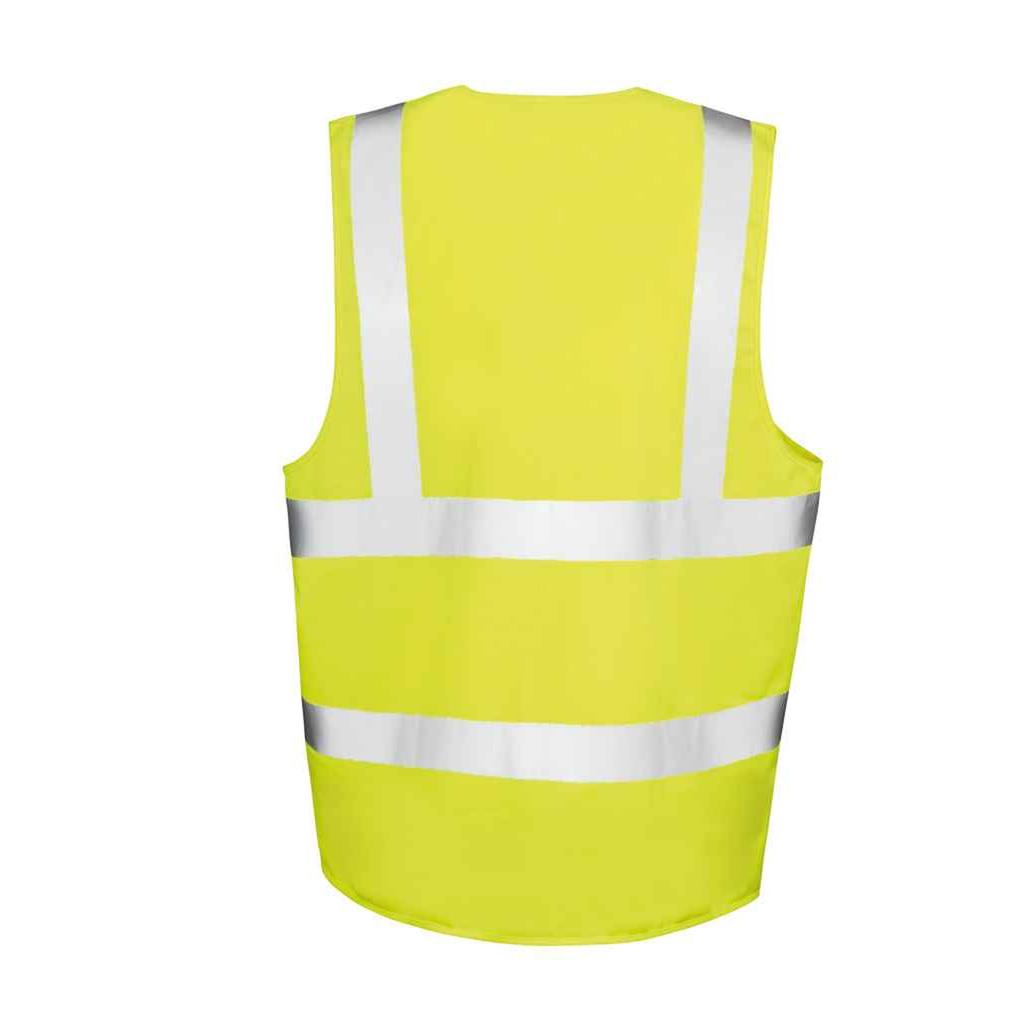 SAFE-GUARD by Result Unisex Adult Zip Front Hi-Vis Vest