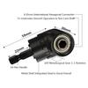 4Pcs Drill Adapter 105° Angled Bit 1/2in 3/8in 1/4in 360° Socket Adapters for Nut Screw